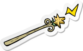 sticker of a cartoon magic wand png