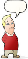 cartoon friendly man with speech bubble png