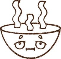 Hot Soup Charcoal Drawing png