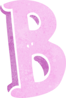 cartoon letter B png