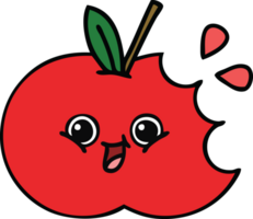 cute cartoon red apple png