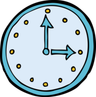 symbole de l'horloge de dessin animé png
