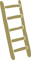 flat color style cartoon ladder png