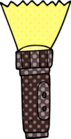 cartoon doodle electric torch png