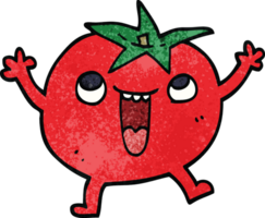 cartoon doodle happy tomato png