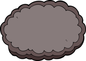 nube de lluvia de dibujos animados png