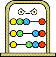 comic book style cartoon abacus png