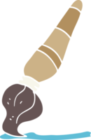 flat color illustration cartoon art paint brush png