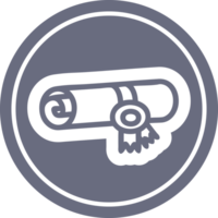 Diplom-Zertifikat-Symbol png