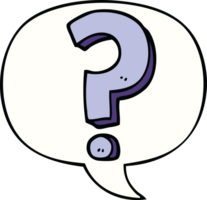 cartoon question mark and speech bubble png