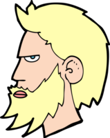 cartoon man with beard png