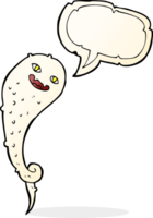 fantasma assustador de desenho animado com balão png