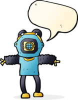 cartoon deep sea diver with speech bubble png