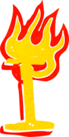 cartoon flaming letter png