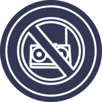 no music circular icon png