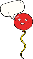 Cartoon-Party-Ballon mit Sprechblase png