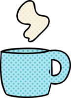 cartoon doodle of a steaming hot drink png