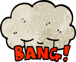 grunge textured illustration cartoon explosion bang png