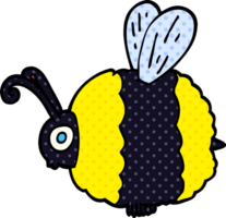 tecknad doodle bee png