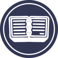 ícone circular do caderno png
