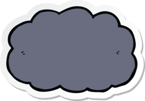 Aufkleber einer Cartoon-Wolke png