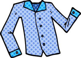 camicia da lavoro doodle cartone animato png