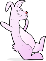 lapin rose de dessin animé png