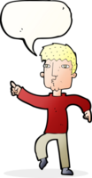 cartoon dancing man with speech bubble png