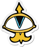 sticker van een cartoon mystic eye-symbool png