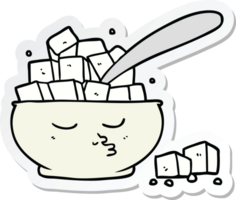 sticker of a cartoon sugar bowl png