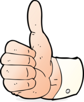 cartoon thumbs up symbol png