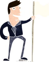 cartoon man plant vlag png