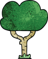 árbol de garabato de dibujos animados png