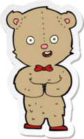 Aufkleber eines Cartoon-Teddybären png