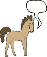 cartoon horse with speech bubble png