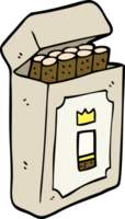 cartoon doodle pack of cigarettes png