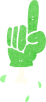 Karikatur zeigen Halloween Hand png