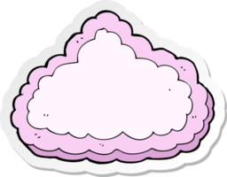 sticker of a cartoon decorative cloud png