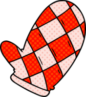 cartoon doodle of an oven glove png