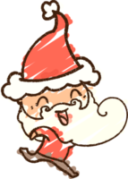 Weihnachtsmann Kreidezeichnung png