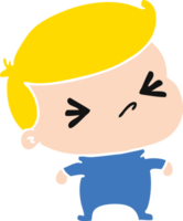 desenho animado ilustração do uma kawaii fofa Cruz bebê png