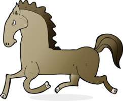 Cartoon laufendes Pferd png