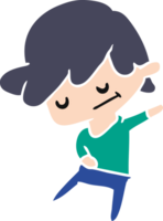 desenho animado ilustração do uma kawaii fofa Garoto png