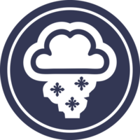 neige nuage circulaire icône symbole png