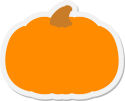 pegatina espeluznante de calabaza de halloween png