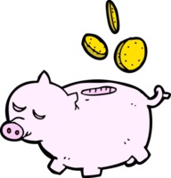 Cartoon-Sparschwein png