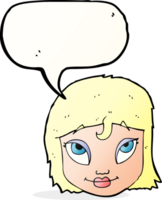 cartoon woman smiling with speech bubble png