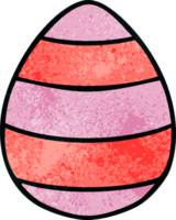 hand drawn quirky cartoon easter egg png