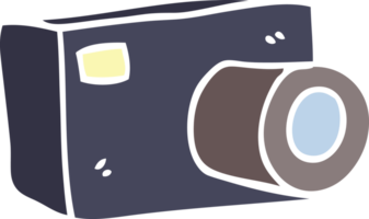 vlak kleur stijl tekenfilm camera png