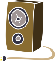 cartoon doodle old wood speaker png